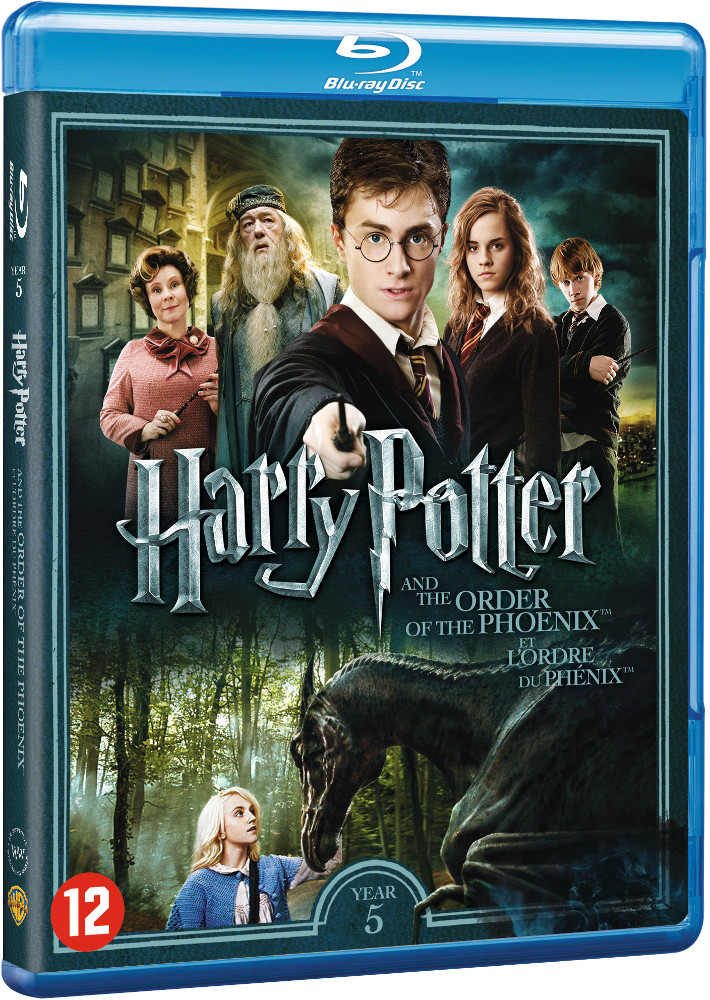 Harry Potter film Blu-ray-hoes met castfoto en filmtitel.