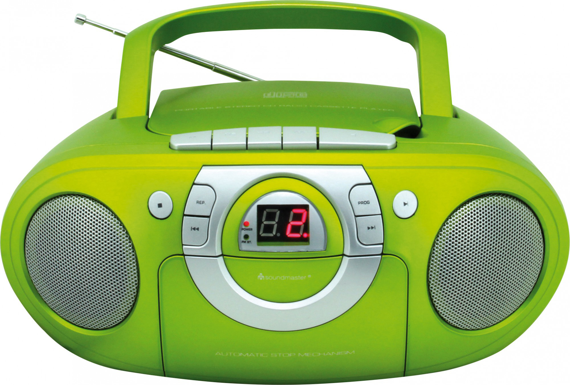 SOUNDMASTER SCD5100 mit Grün Radiorecorder, Kassettendeck