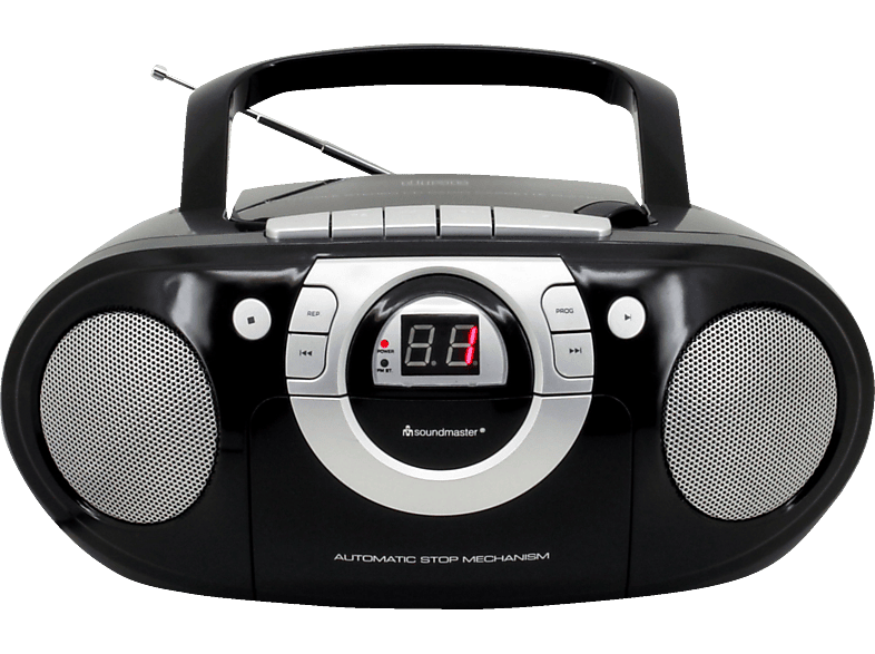 SOUNDMASTER SCD5100 mit Kassettendeck Radiorecorder, Schwarz