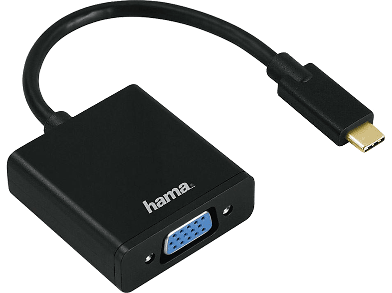 HAMA HM.135727 Adaptör USB-C Fiş VGA Soket  Full HD_0