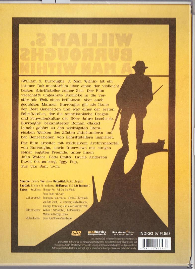 WILLIAM S.BURROUGHS - A MAN WITHIN DVD