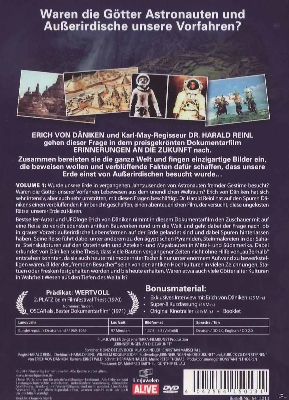 DVD-Cover mit Astronauten, Text auf Deutsch. Mehrere Bilder von Weltraum und Menschen.