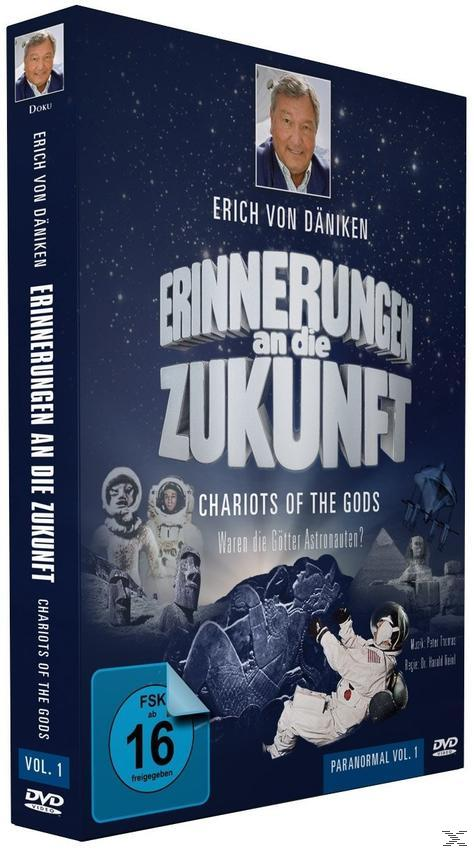 DVD-Hülle von 'Erinnerungen an die Zukunft' mit Astronautenbild.