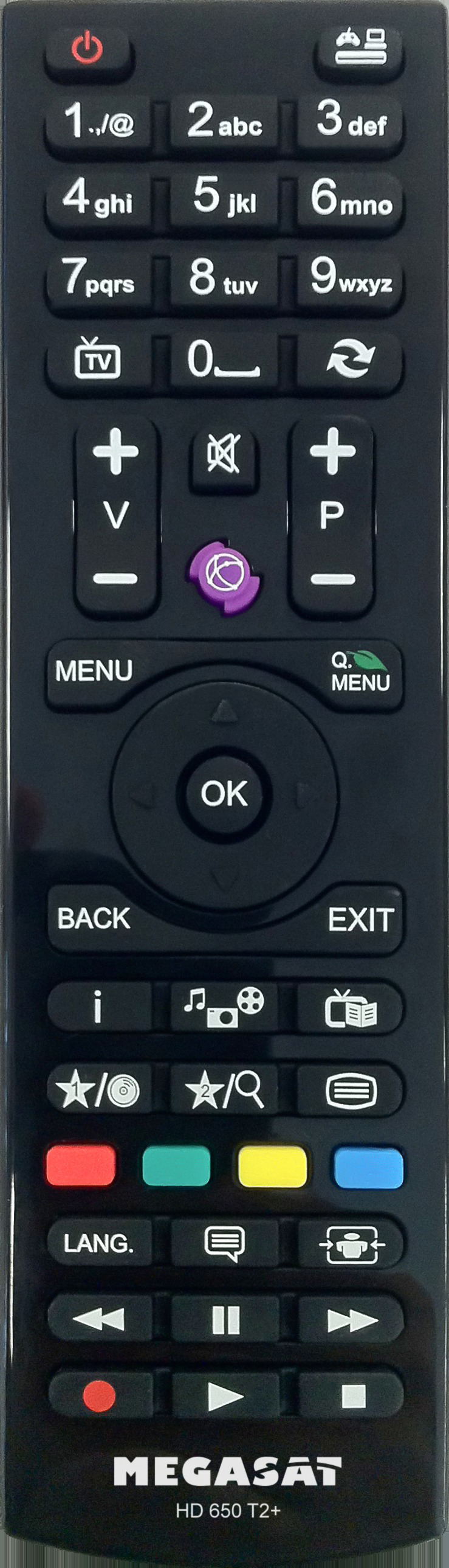 MEGASAT HD 650 T2+ DVB-T2 HD Receiver (HDTV, DVB-T2 HD, Schwarz)