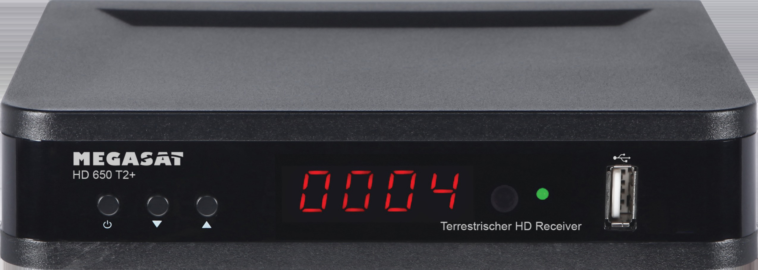 MEGASAT HD 650 T2+ DVB-T2 HD Receiver (HDTV, DVB-T2 HD, Schwarz)