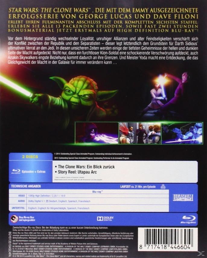 Star Wars DVD-Cover mit Yoda und Lichtschwert, plus Filmausschnitte.