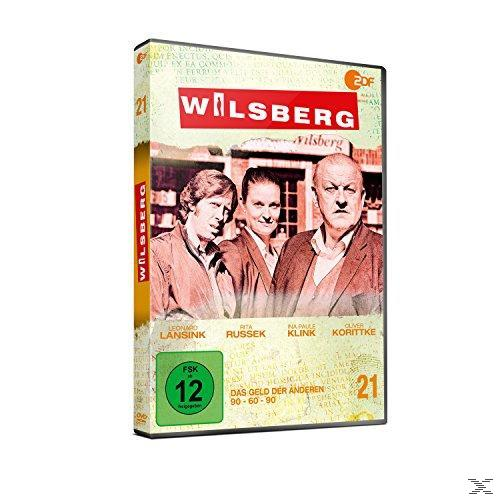 DVD-Cover mit drei Personen. Der Titel ist 'Wilsberg'. Die Schauspieler sind Leonard Lansink, Ina Paule Klink.