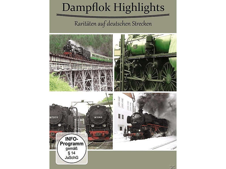 Deutschen Dampflok DVD Highlights-Raritäten Strecken Auf