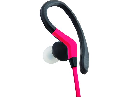 ISY IIE-1401 - Écouteurs avec crochets auriculaires  (In-ear, Noir/Rouge)