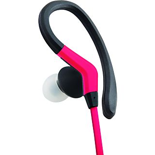 ISY IIE-1401 - Écouteurs avec crochets auriculaires  (In-ear, Noir/Rouge)