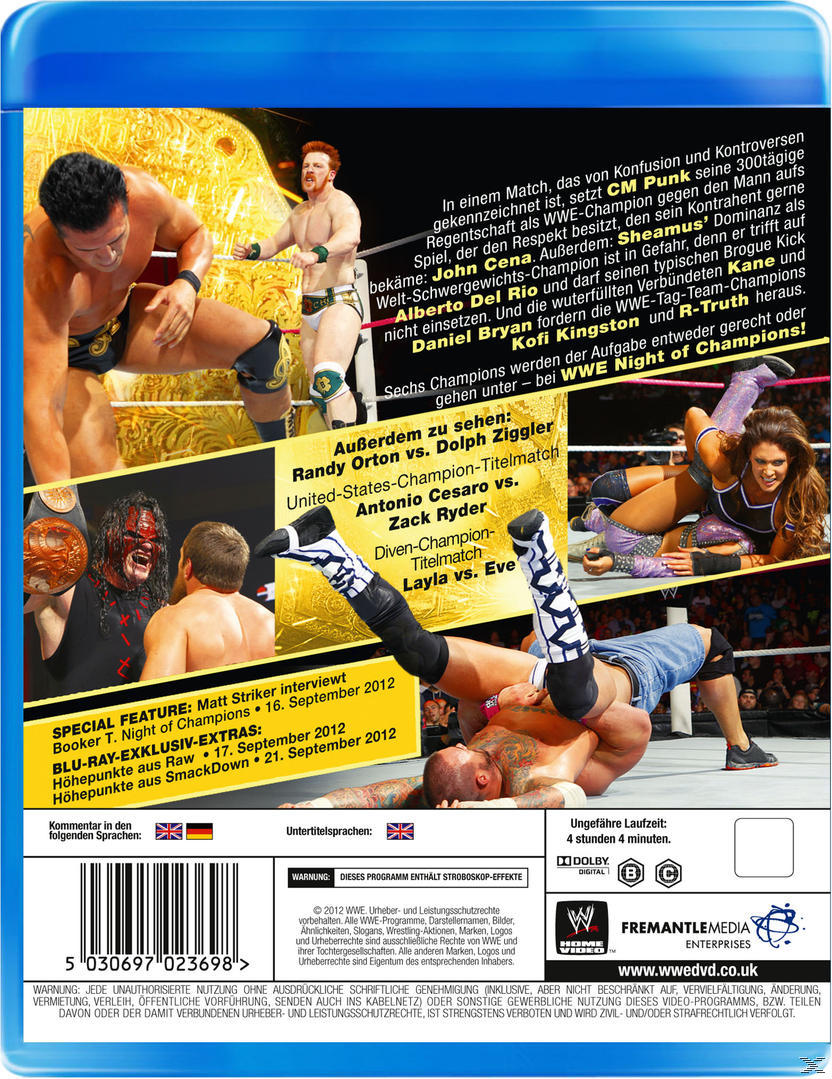 Rückseite der DVD-Hülle: Wrestling-Szene mit Wrestlern und Matchdetails.