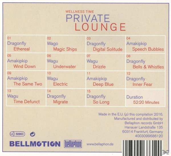 VARIOUS - Private Lounge-Wellness Time  - (CD)