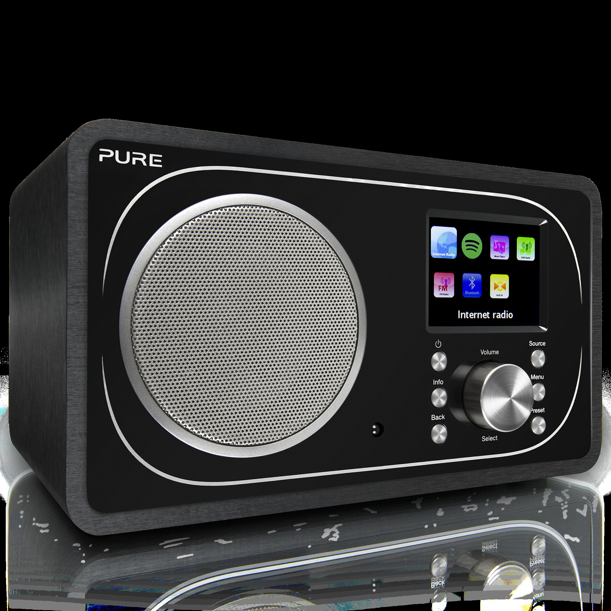 PURE Evoke F3 Internetradio, Schwarz