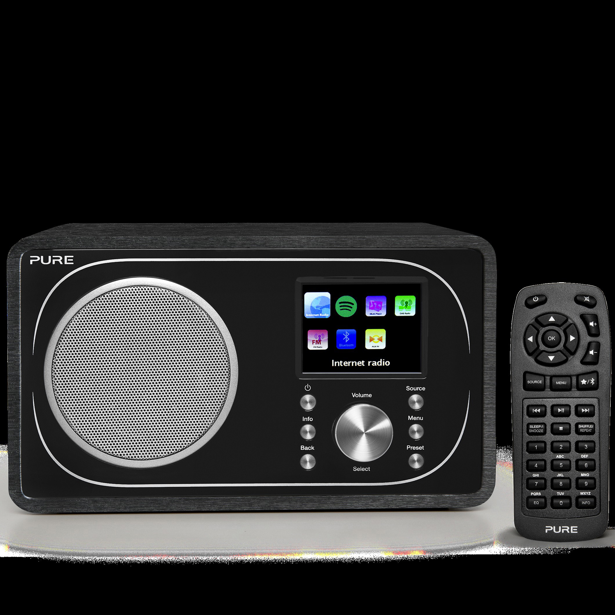 PURE Evoke F3 Internetradio, Schwarz