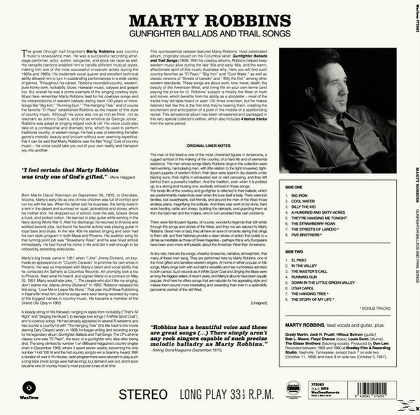 Ballads Songs Robbins Marty And (Ltd.Edt 180g Trail (Vinyl) - Gunfighter -