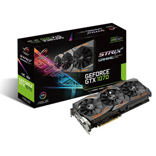 ASUS GeForce® GTX 1070 ROG Strix 8GB Gaming (NVIDIA, Grafikkarte)