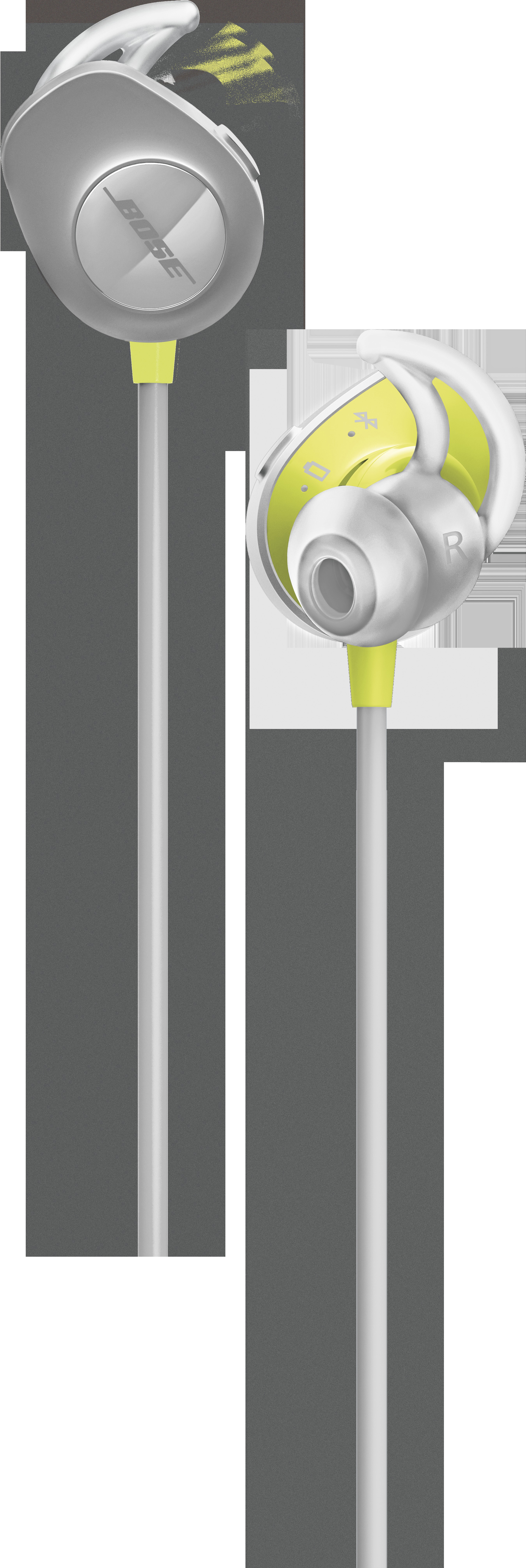 BOSE SoundSport Wireless, In-ear Kopfhörer Bluetooth Grau/Zitron