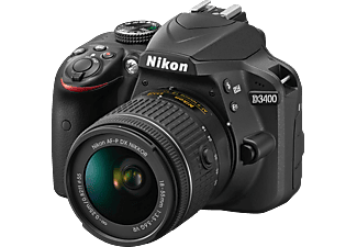 NIKON D3400 + AF-P DX NIKKOR 18-55mm f/3.5-5.6G VR - Appareil photo reflex Noir