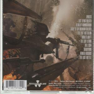 Album borító háborús jelenettel, katonákkal és robbanásokkal.