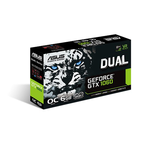 ASUS GeForce® GTX 1060 Dual OC 6GB (NVIDIA, Grafikkarte)