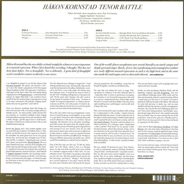 Hakon Kornstad - Tenor Battle  - (Vinyl)