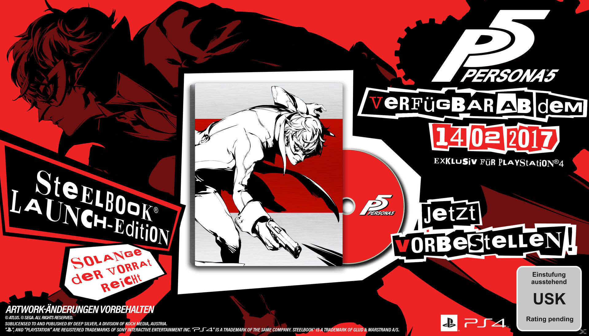 Persona 5 - Limited SteelBook D1-Edition - [PlayStation 4]