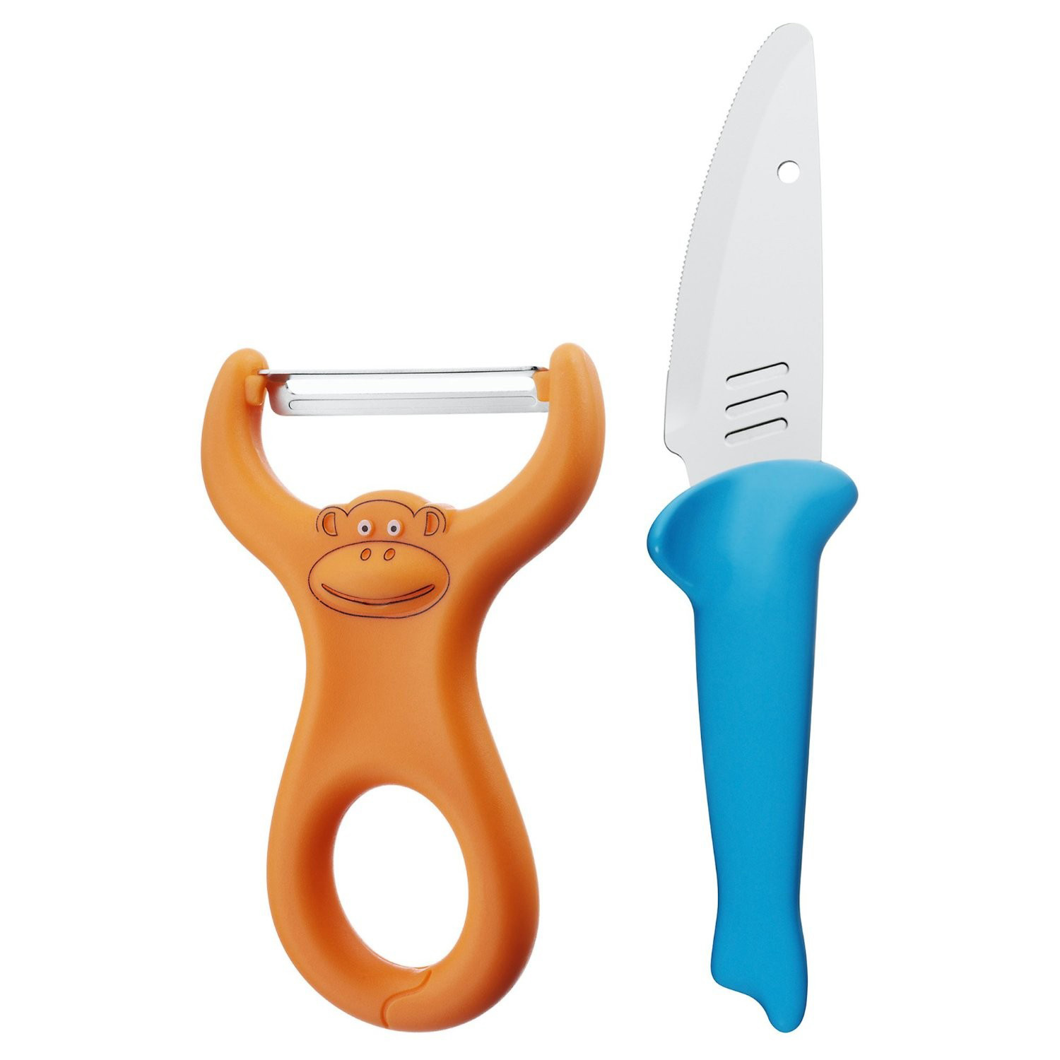 WMF Fred 2-tlg. Mia 12.8190.6270 Willy Schäler-Set Edelstahl/Blau/Orange