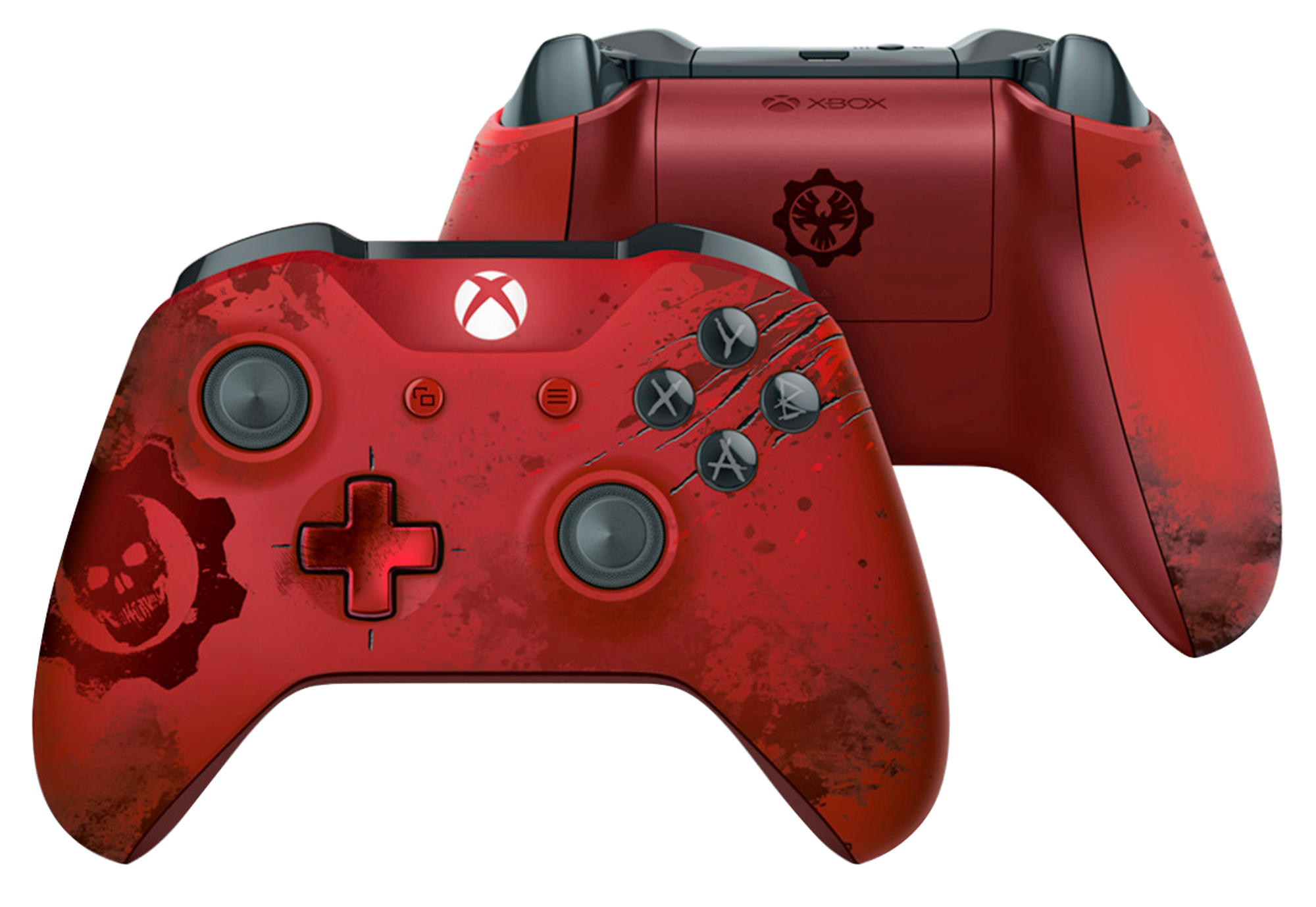 MICROSOFT Xbox Wireless Controller - Gears of War 4 Crimson Omen Limited Edition Controller Metallic-Rot für XBOX One