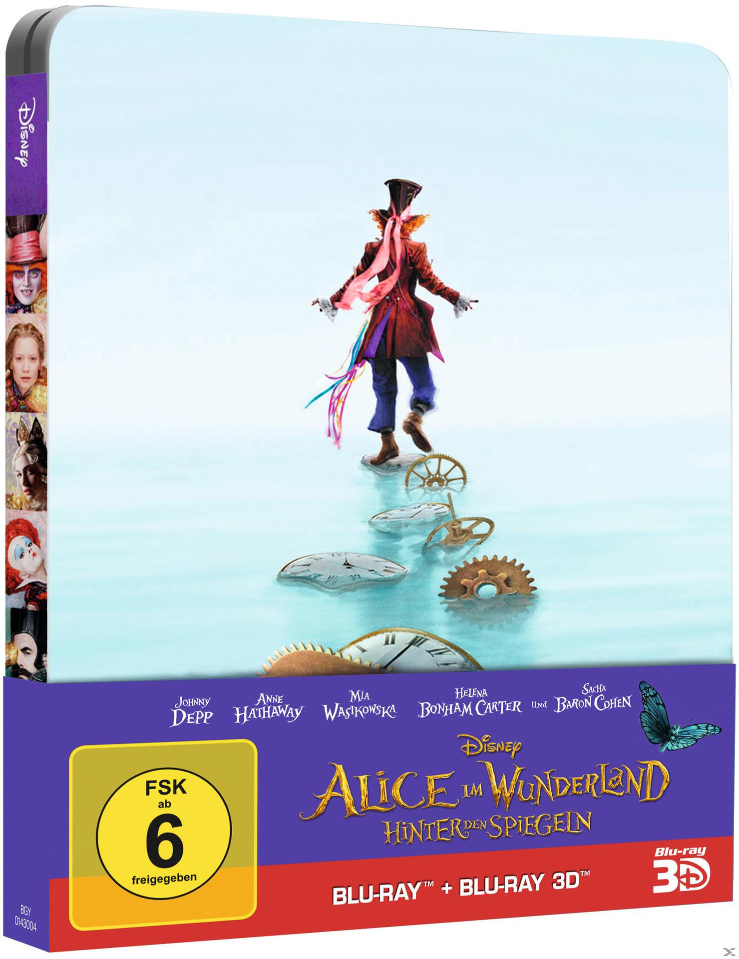 Alice im Wunderland: Hinter den Spiegeln (3D+2D Steelbook) 3D Blu-ray (+2D)