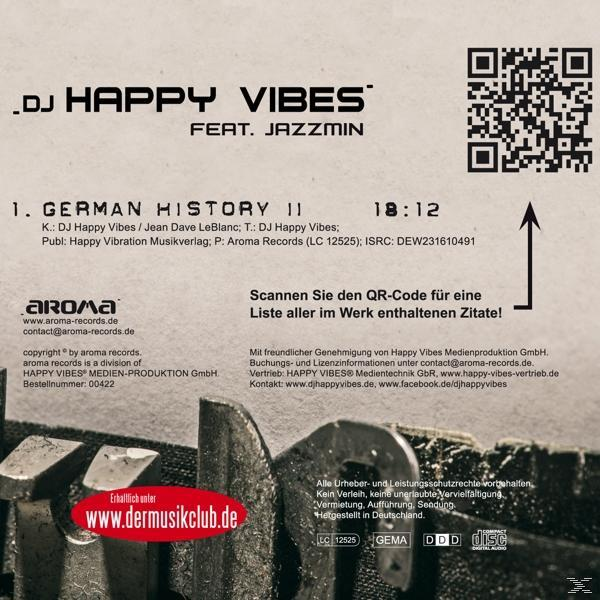 DJ Happy Vibes feat. - Jazzmin (Maxi German - CD) History II Single