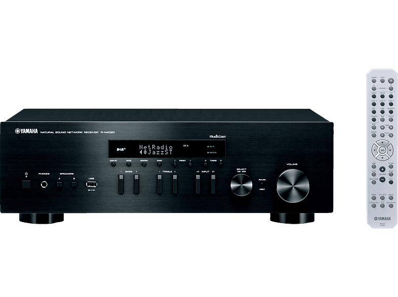 YAMAHA R-N402D Stereo Receiver (100 Watt pro Kanal, Schwarz) Stereo Receiver Schwarz online ...