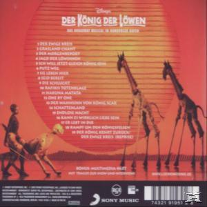 Rückseite einer CD mit Sonnenuntergangshintergrund und Giraffensilhouetten.