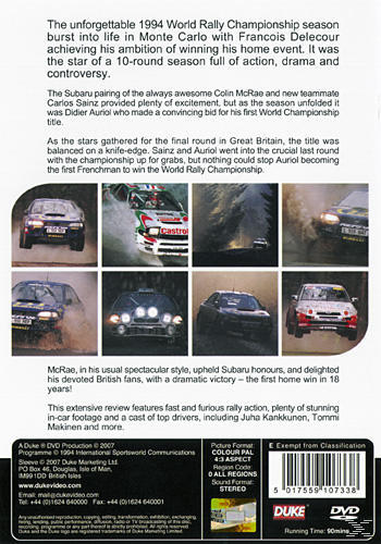 World Rally Championship 1994 DVD