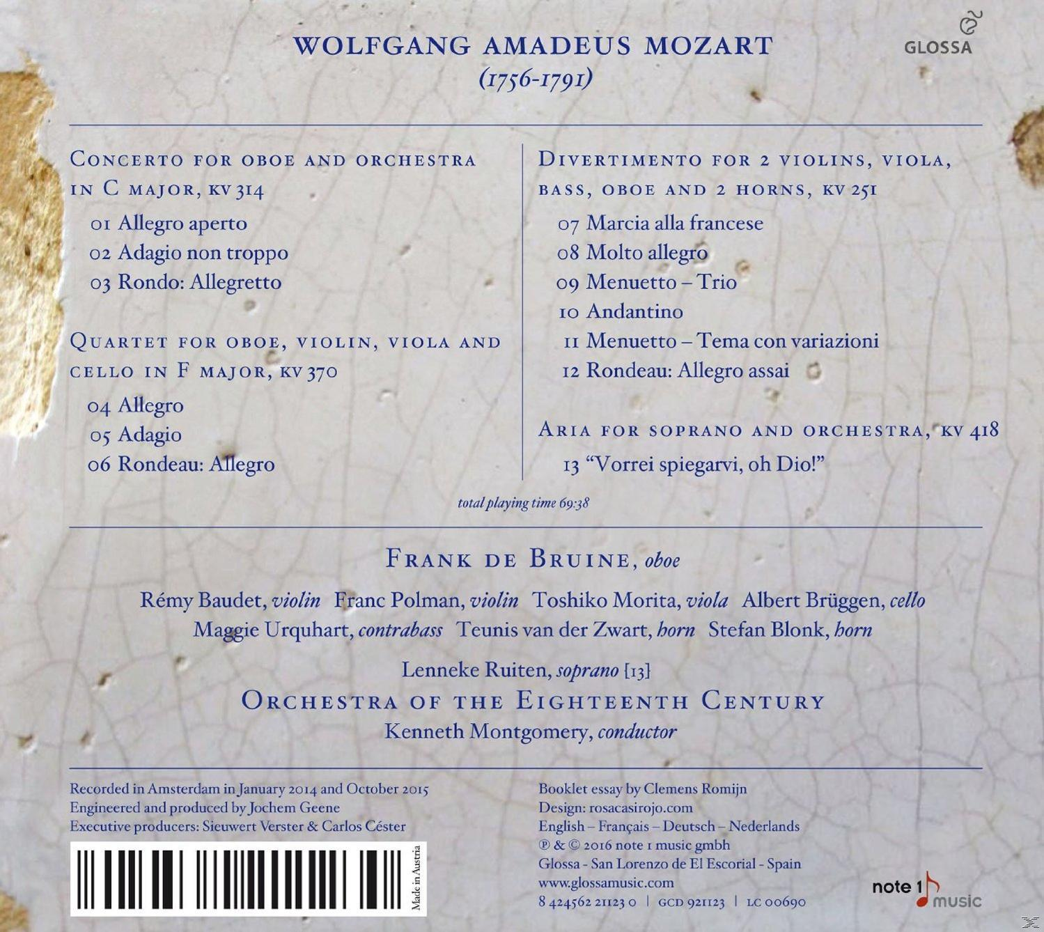 CD-Rückseite mit Text über Musik. Der Text ist auf Deutsch und Englisch.