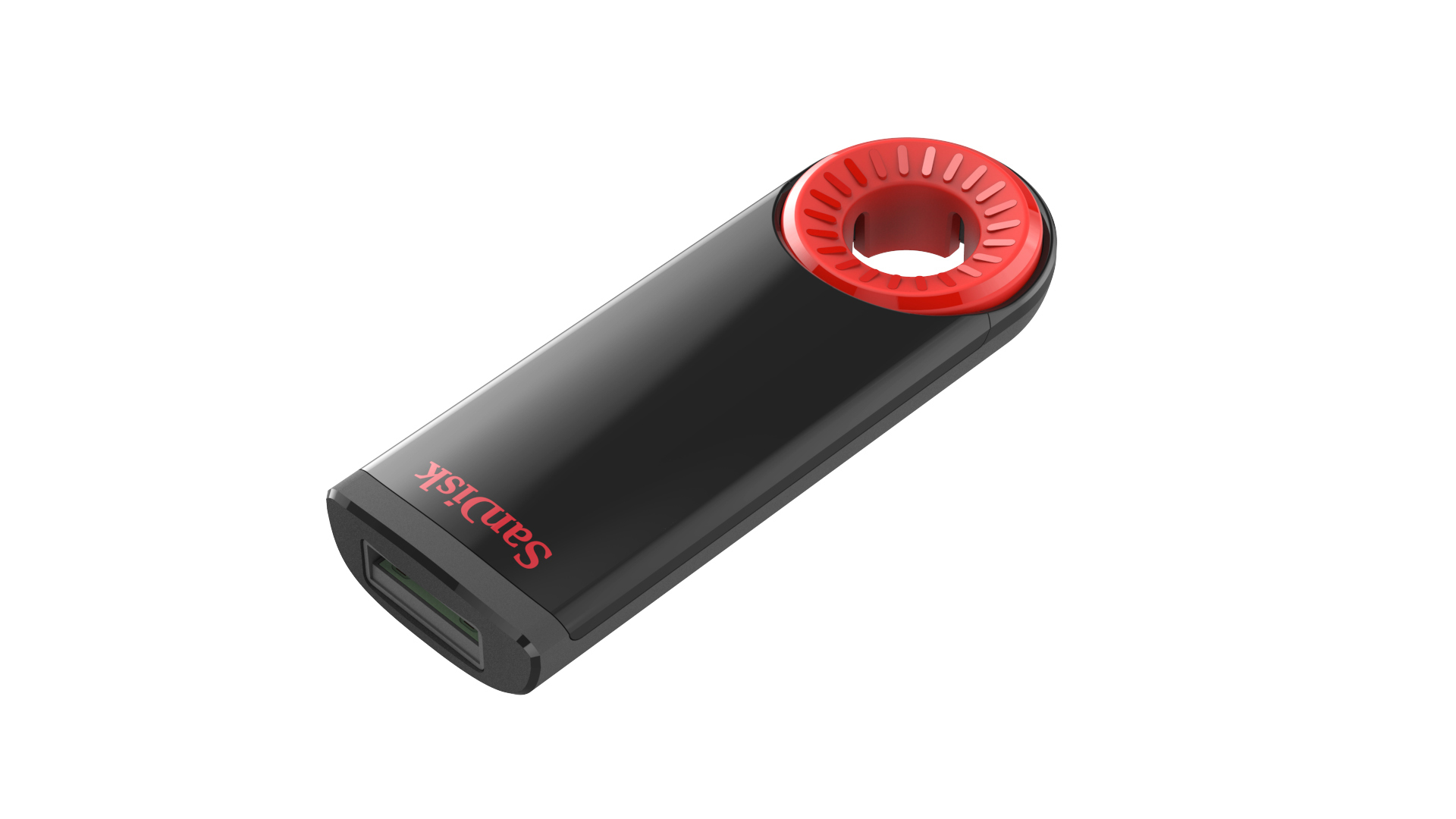 SANDISK Cruzer® Dial USB Flash-Laufwerk, 32 GB, Schwarz/Rot