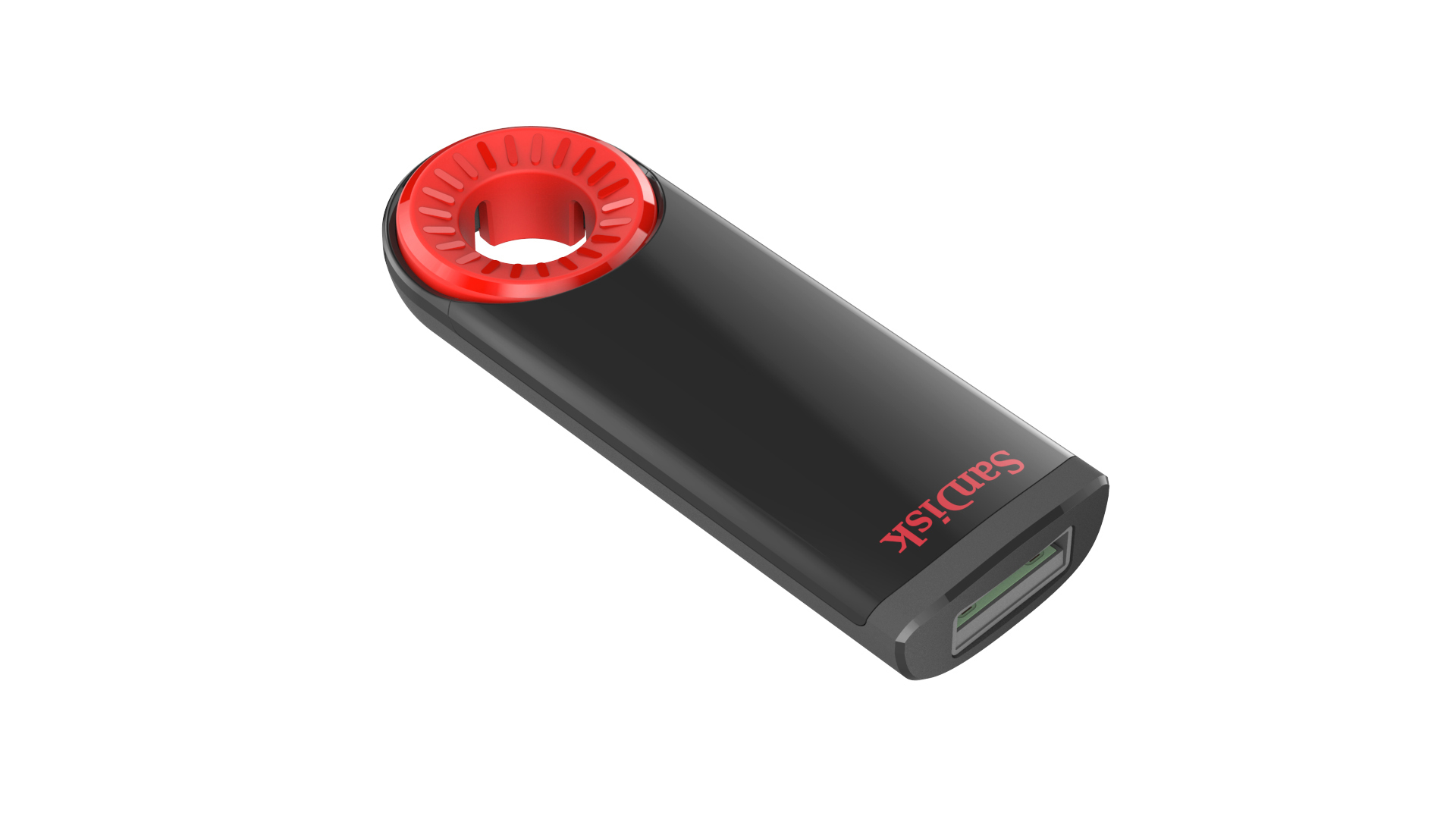 SANDISK Cruzer® Dial USB Flash-Laufwerk, 32 GB, Schwarz/Rot
