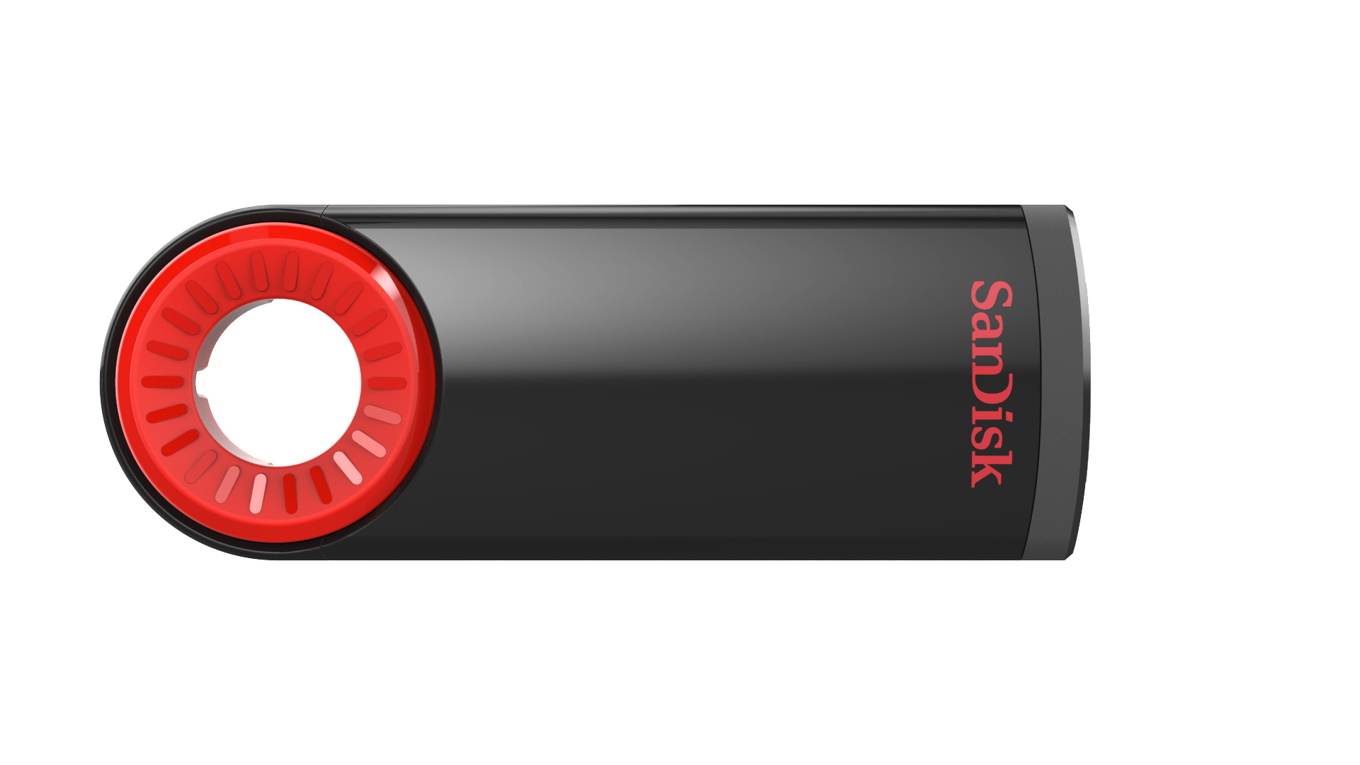 SANDISK Cruzer® Dial USB Flash-Laufwerk, 32 GB, Schwarz/Rot