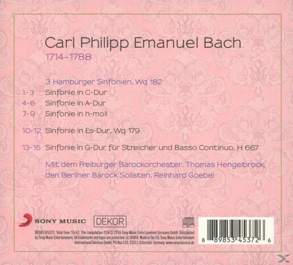 VARIOUS - C.P.E.Bach-Sinfonien  - (CD)