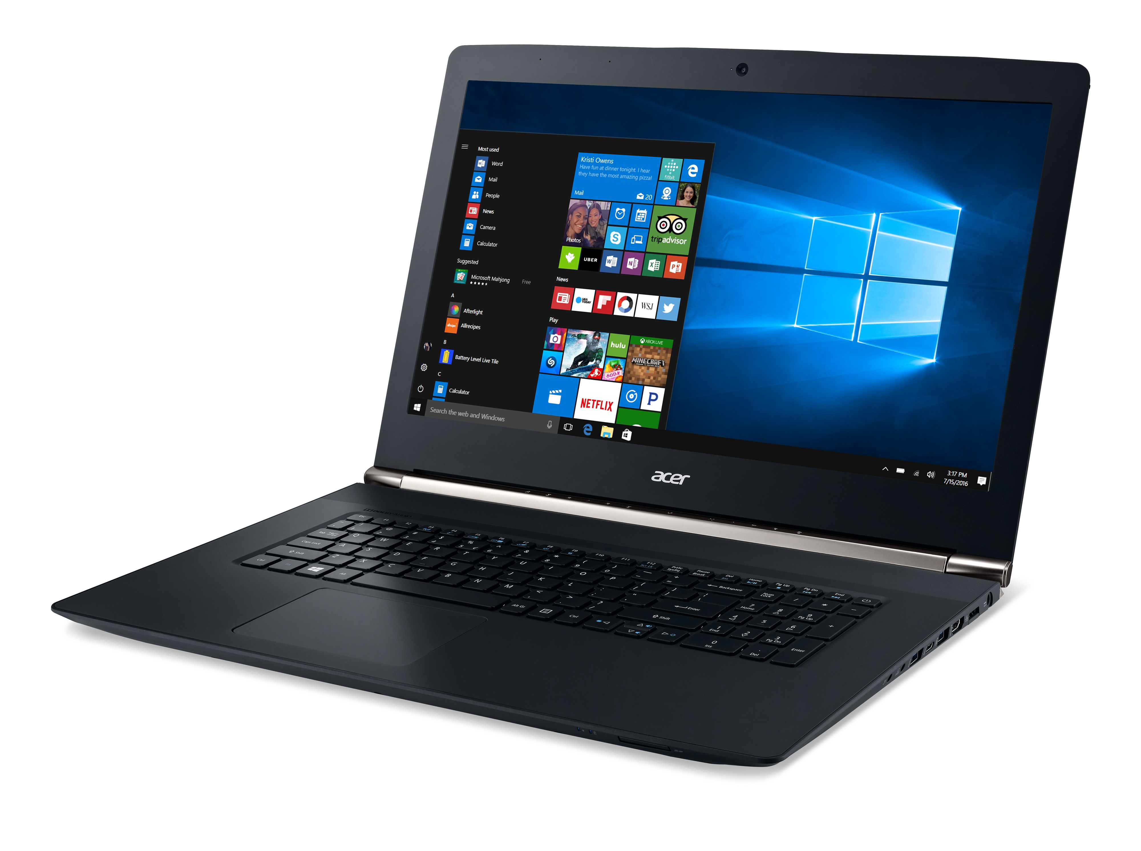 ACER Aspire V 17 Nitro (VN7-792G-70RV) - 17,3 Zoll - Intel® Core™ i7 i7-6700HQ - 8 GB - 256 GB - NVIDIA - Windows 10 Home (64 Bit)