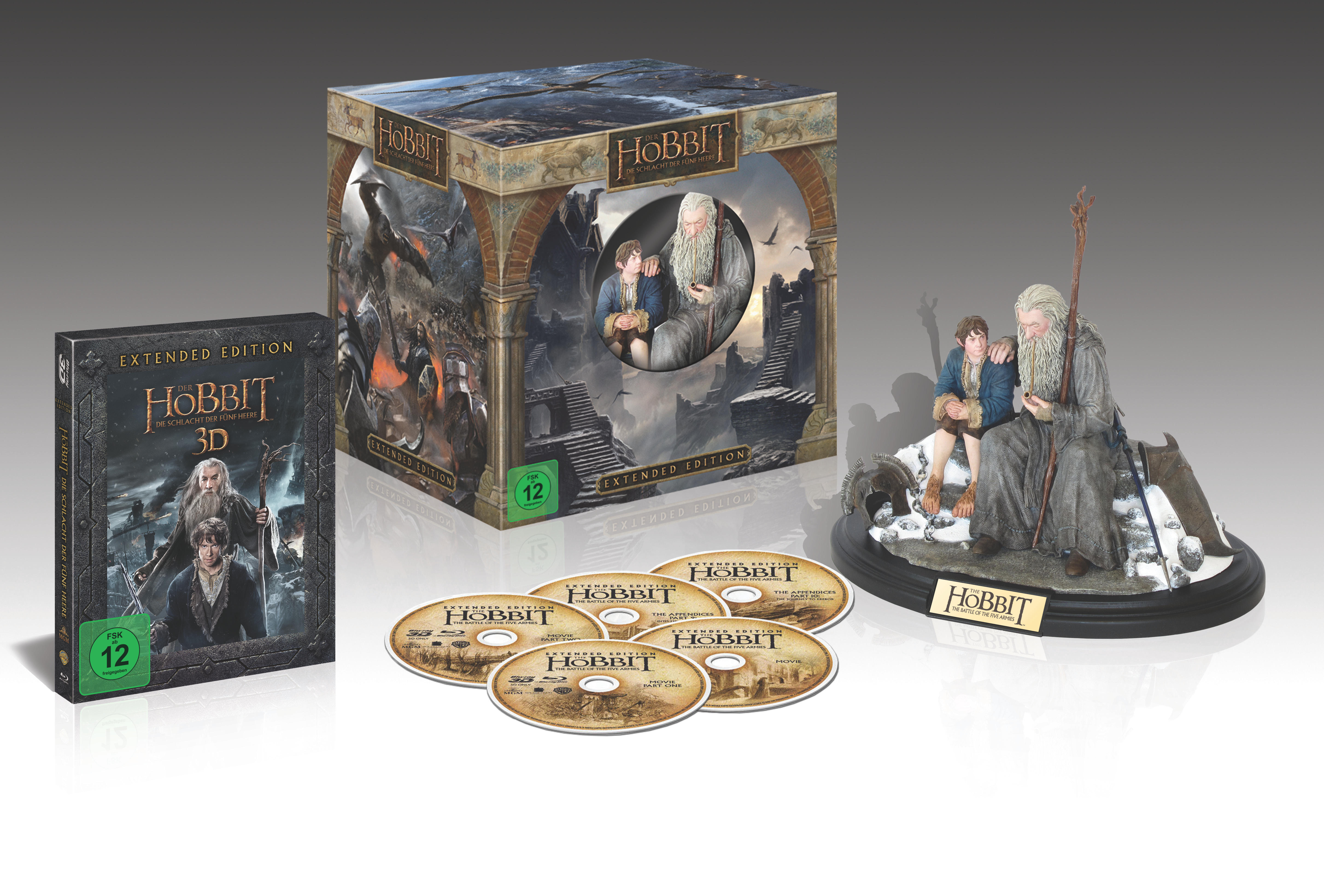 Der Hobbit: Die Schlacht der fünf Heere (Extended Edition + Figur) 3D Blu-ray (+2D)