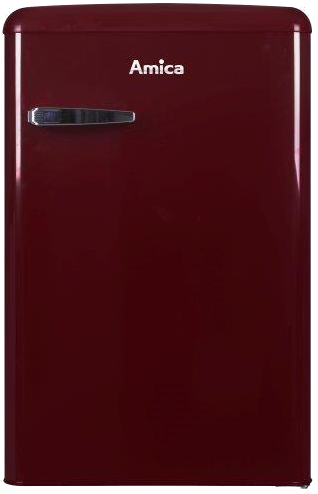AMICA Kühlschrank KS 15611 R Kühlschrank (133 kWh, 860 mm hoch, Dunkelrot)
