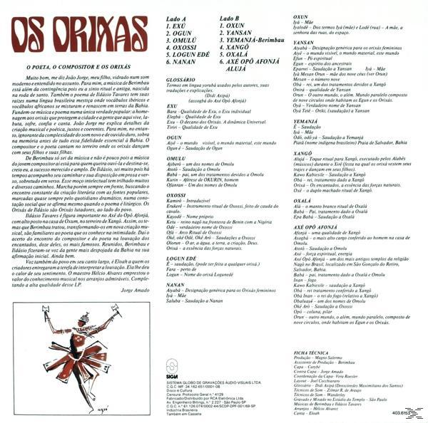 Eloah - Os Orixas - (Vinyl)