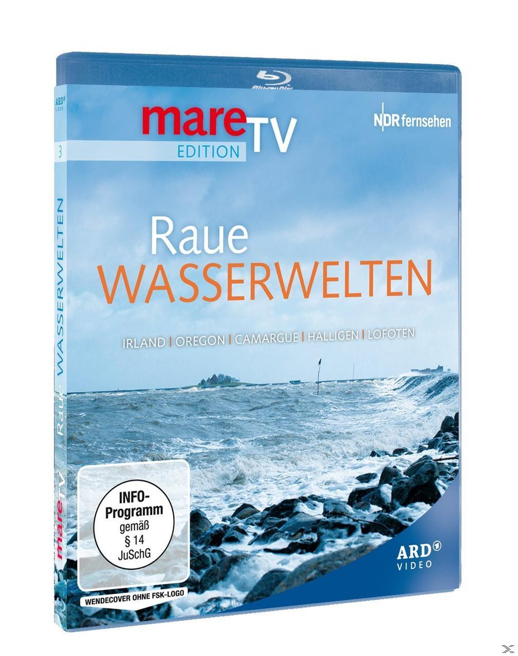 Blu-ray-Hülle mit Meerblick. Der Titel lautet Raue Wasserwelten.