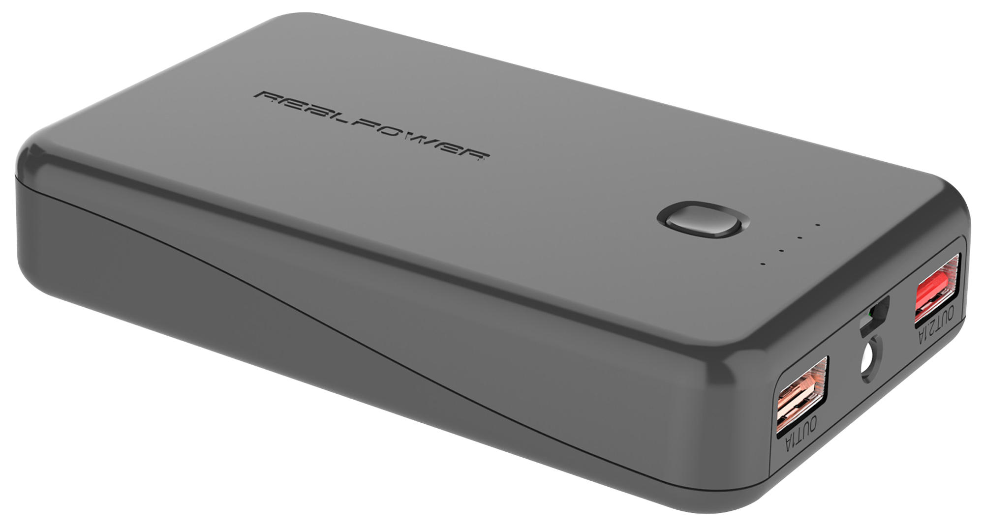 REALPOWER PB-100 Powerbank 10000 mAh Schwarz
