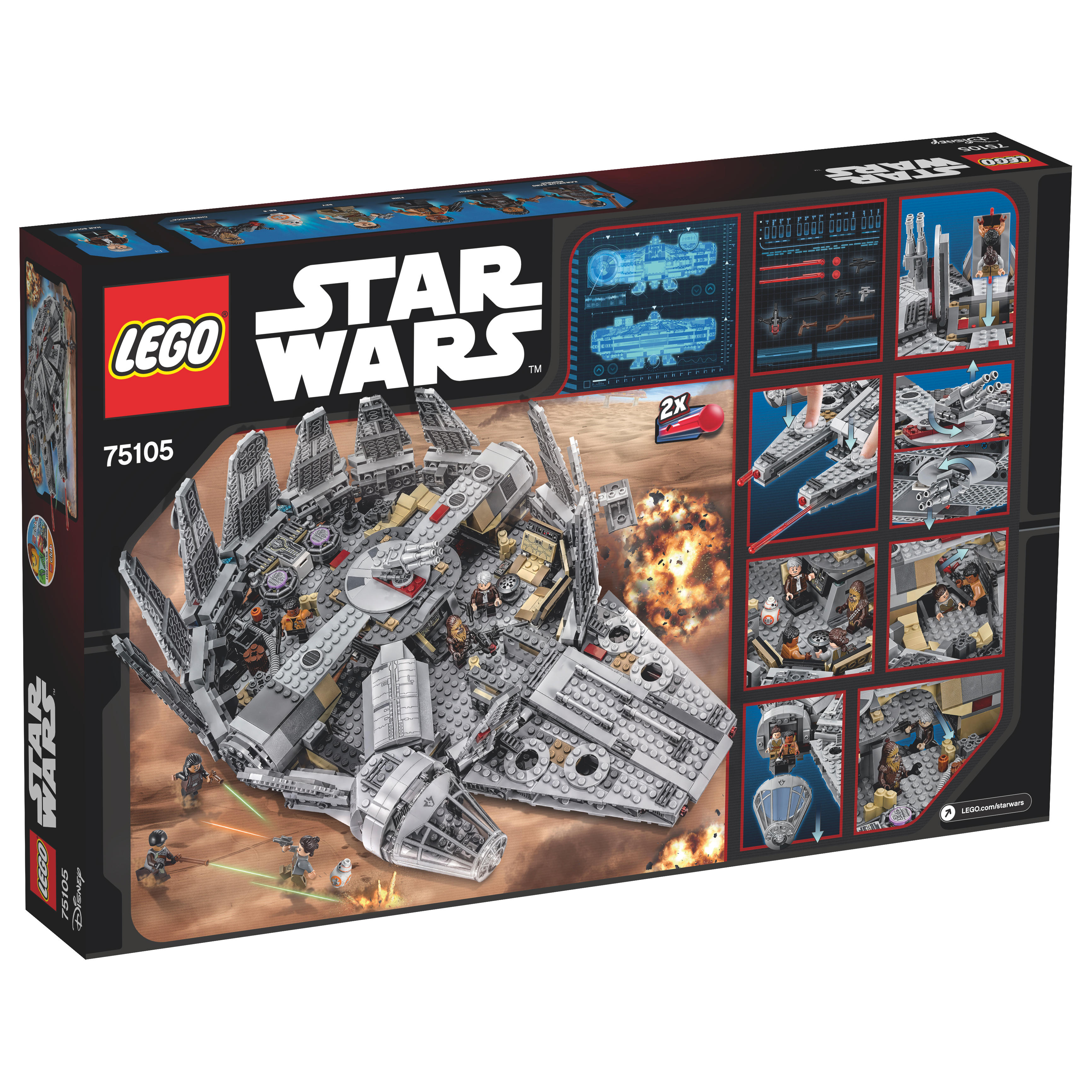 LEGO GMBH (SOFTWARE) LEGO Millennium Falcon™ (75105) Bausatz