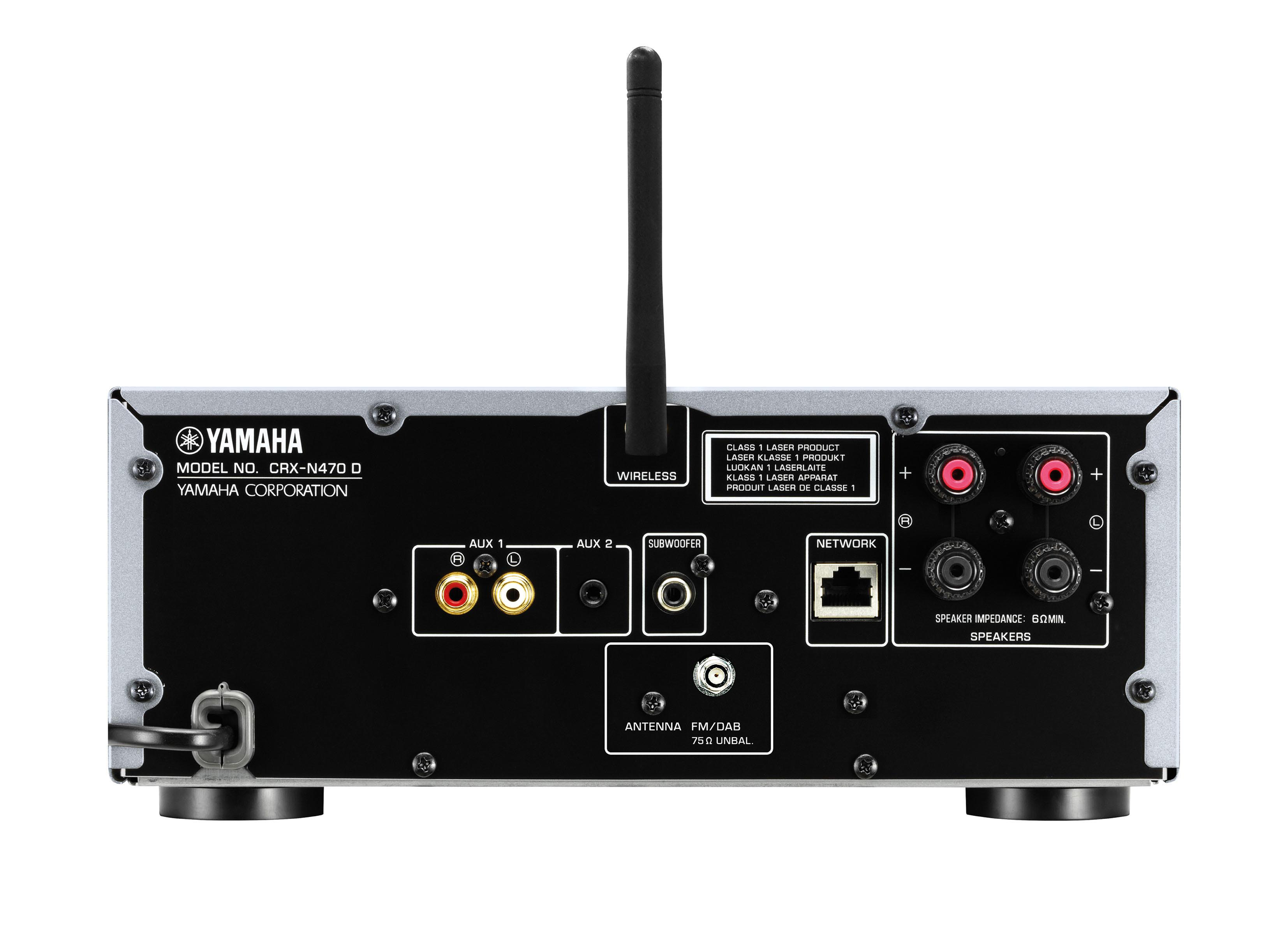 YAMAHA MCR-N470D Kompaktanlage (iPod Steuerung, Schwarz)