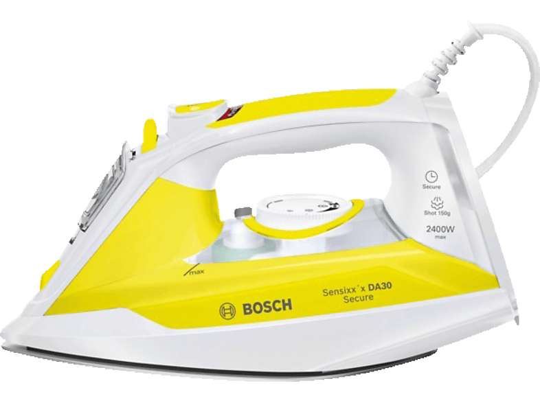 BOSCH TDA3024140 Sensixx'x DA30 Secure Dampfbügeleisen (2400 Watt ...