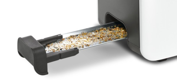 BOSCH TAT6A001 ComfortLine Toaster Weiß/Dunkelgrau (1090 Watt, Schlitze: 1)