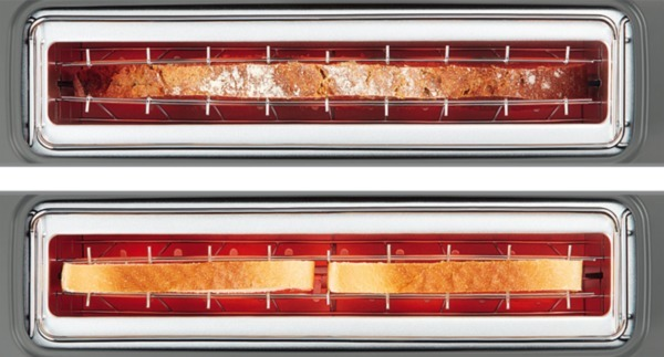 BOSCH TAT6A001 ComfortLine Toaster Weiß/Dunkelgrau (1090 Watt, Schlitze: 1)