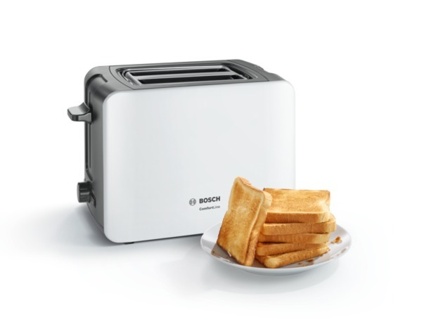 (1090 TAT6A111 Schlitze: Watt, 2) Toaster ComfortLine BOSCH Weiß/Dunkelgrau